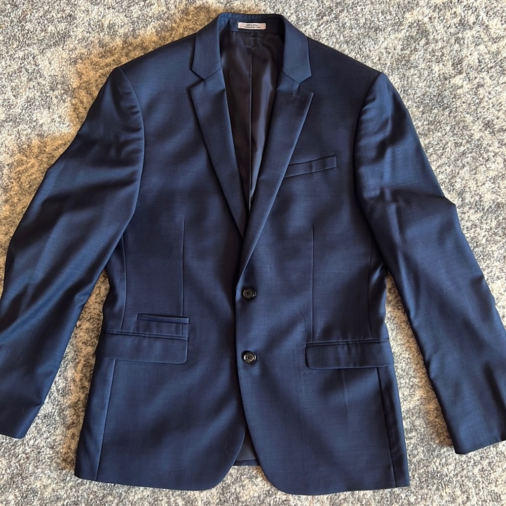 Express Photographer Fitted Suit Jacket
